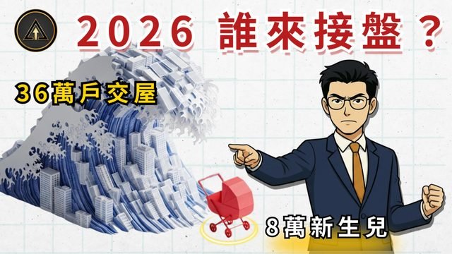 2026 誰來接盤？生育率全球倒數！8 萬新生兒 vs 36 萬戶交屋海嘯